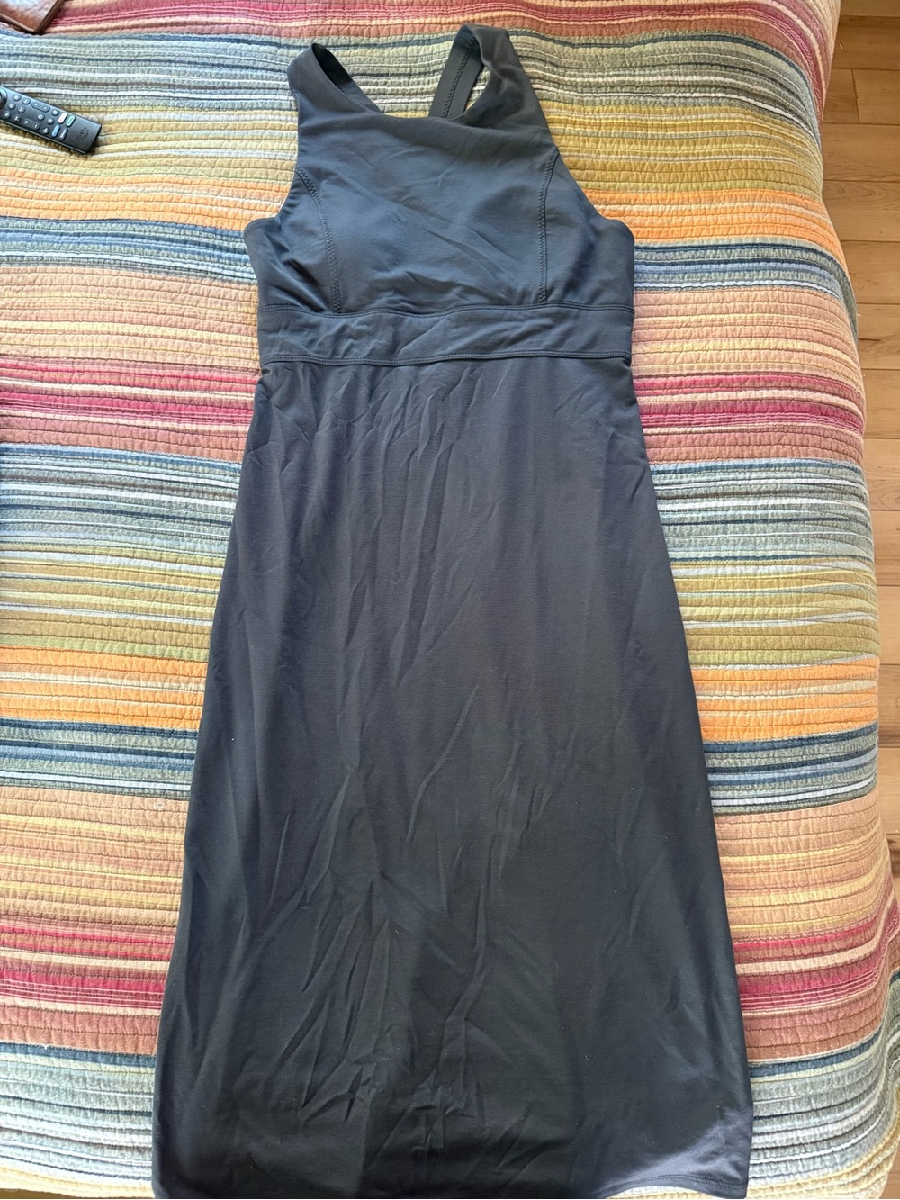 Athleta Black Racerback Maxi Dress
